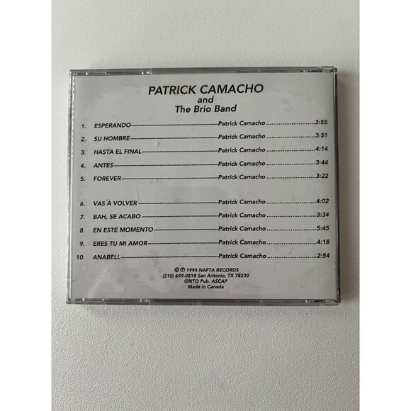 Patrick Camacho & The Brio Band 1994 CD Nafta Records CD 1000 NEW SEALED